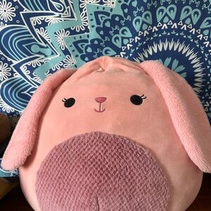 Pink Plush Bunny Pillow
